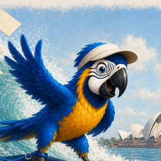 The ParrotTalk parrot mascot holding a megaphone, sounding an alert