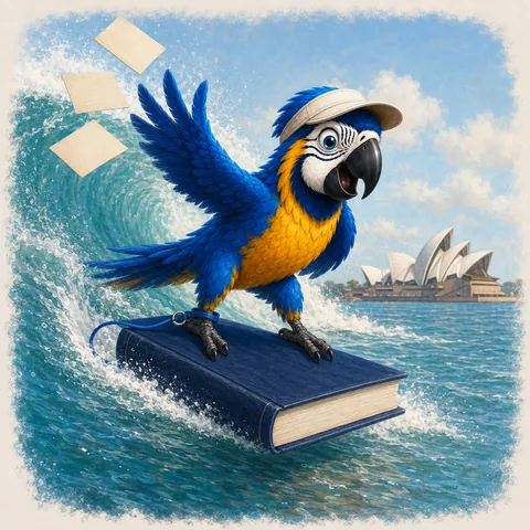 The ParrotTalk parrot mascot raising a megaphone to make an announcement